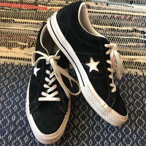 Converse size 11 black one star sneakers